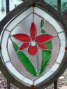 Stained glass Cattleya flower