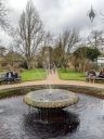Fountain at University of Oxford Botanic Garden, Oxford, Oxfordshire, England, UK